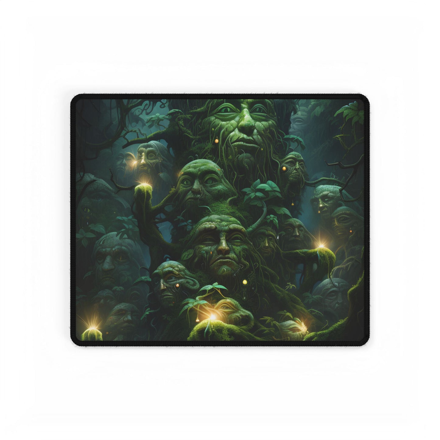 Mystical Ancient Forest Guardians: Natural Artwork - Desk Mat