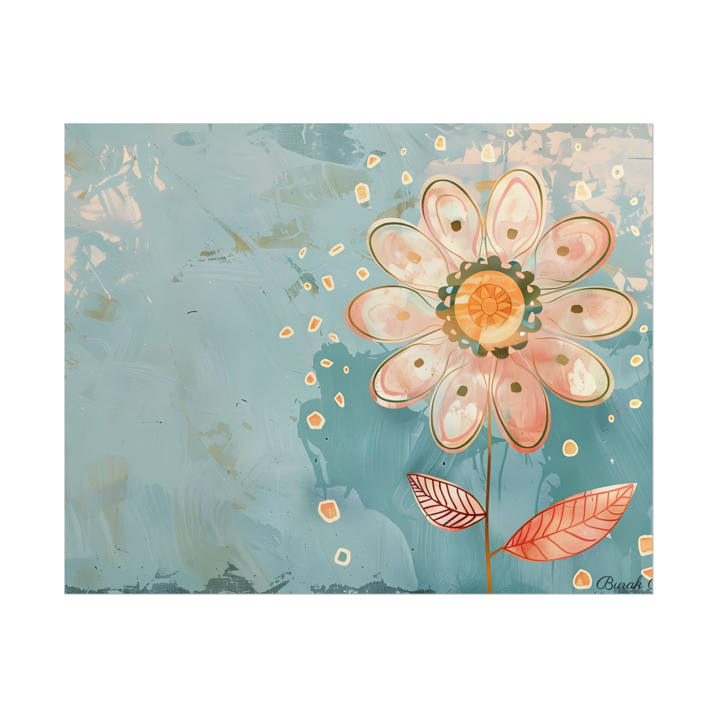 Whimsical Growth Mindset Flower: Blooming Art - Poster