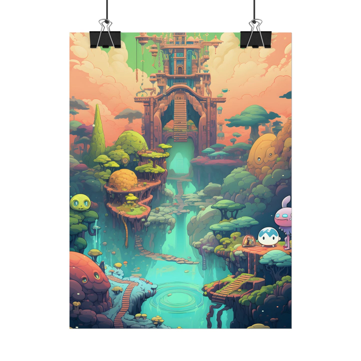 Gamified Pixel Pets: Colorful Cyber Companions - Poster