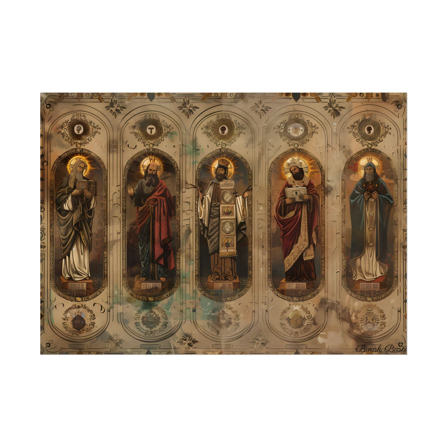 Vintage Biblical Art: Traditional Wisdom Poster - Poster