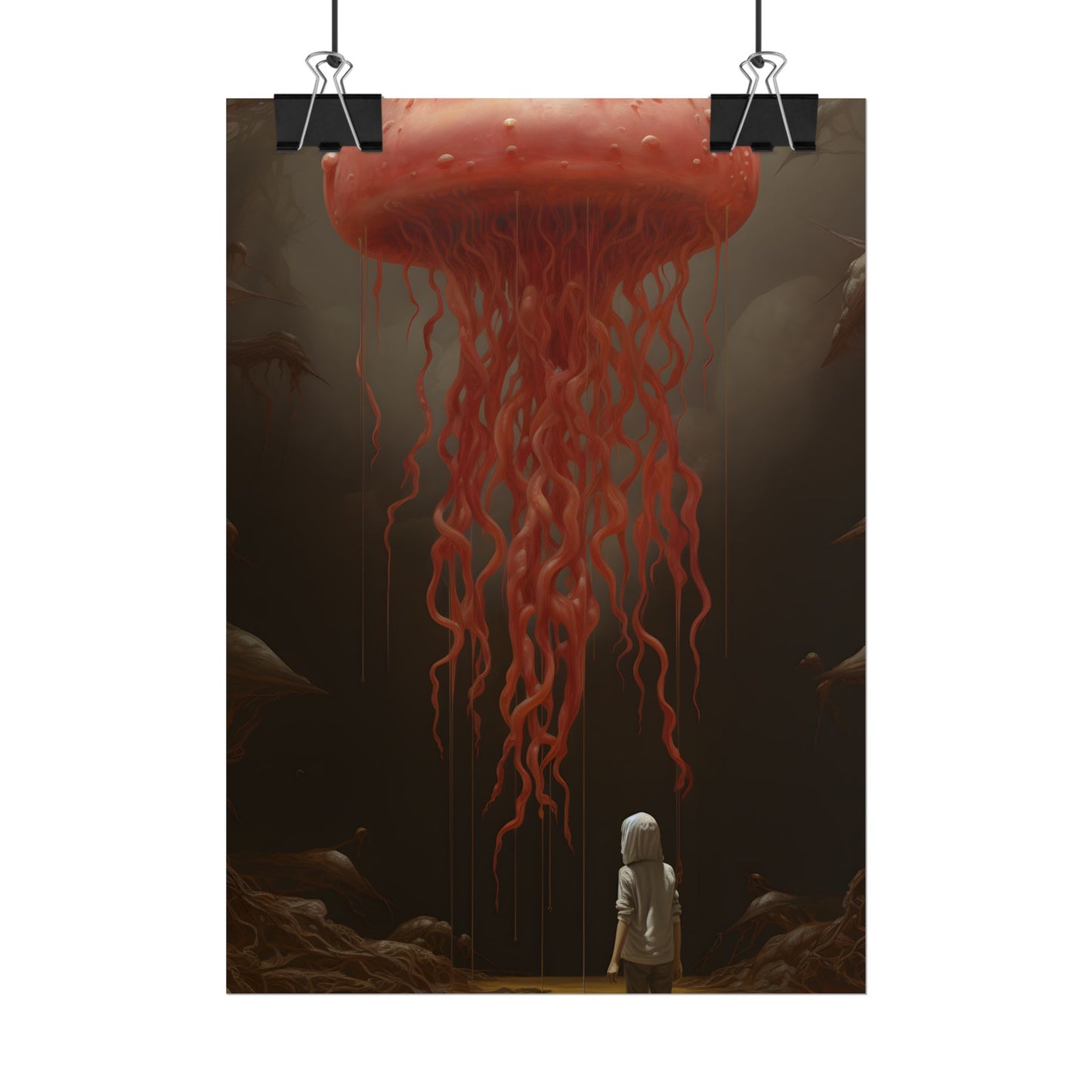 Serious Book Cover Art: Illustrative Masterpiece - Poster
