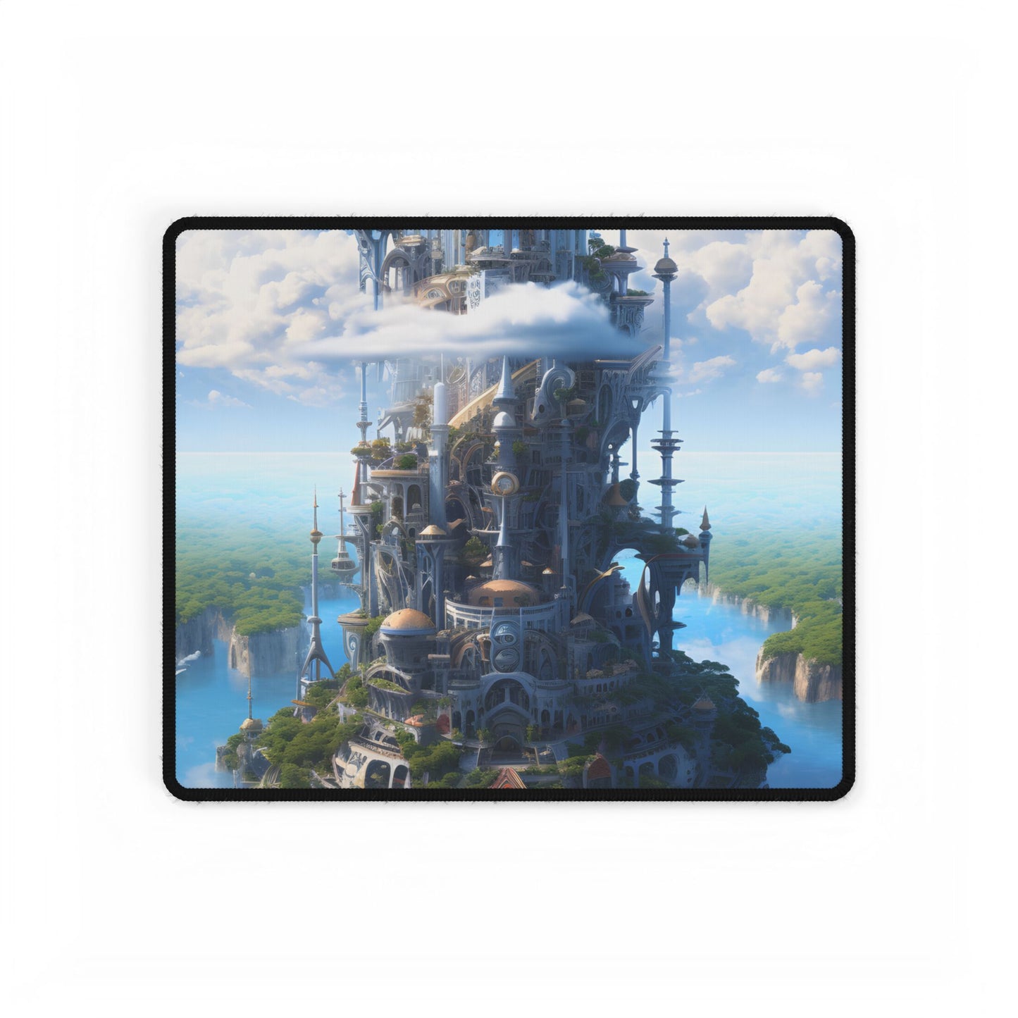 Floating City of Columbia: Breathtaking Aerial View - Desk Mat
