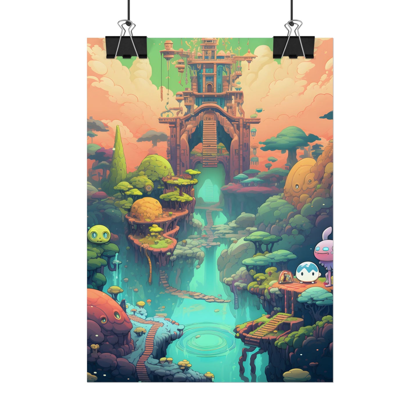 Gamified Pixel Pets: Colorful Cyber Companions - Poster