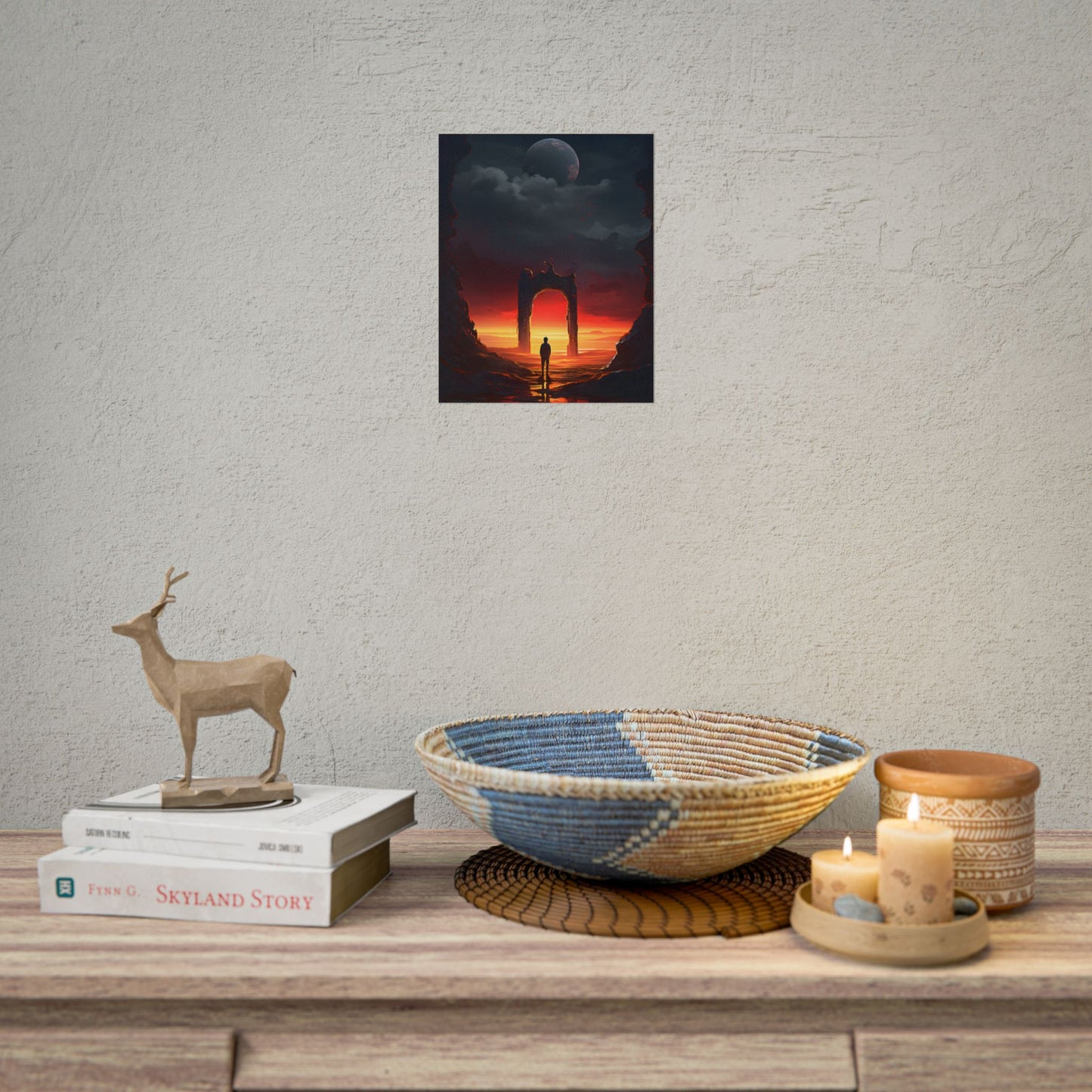 A Moment of Stillness: Phone in Quiet Indoor Setting - Poster