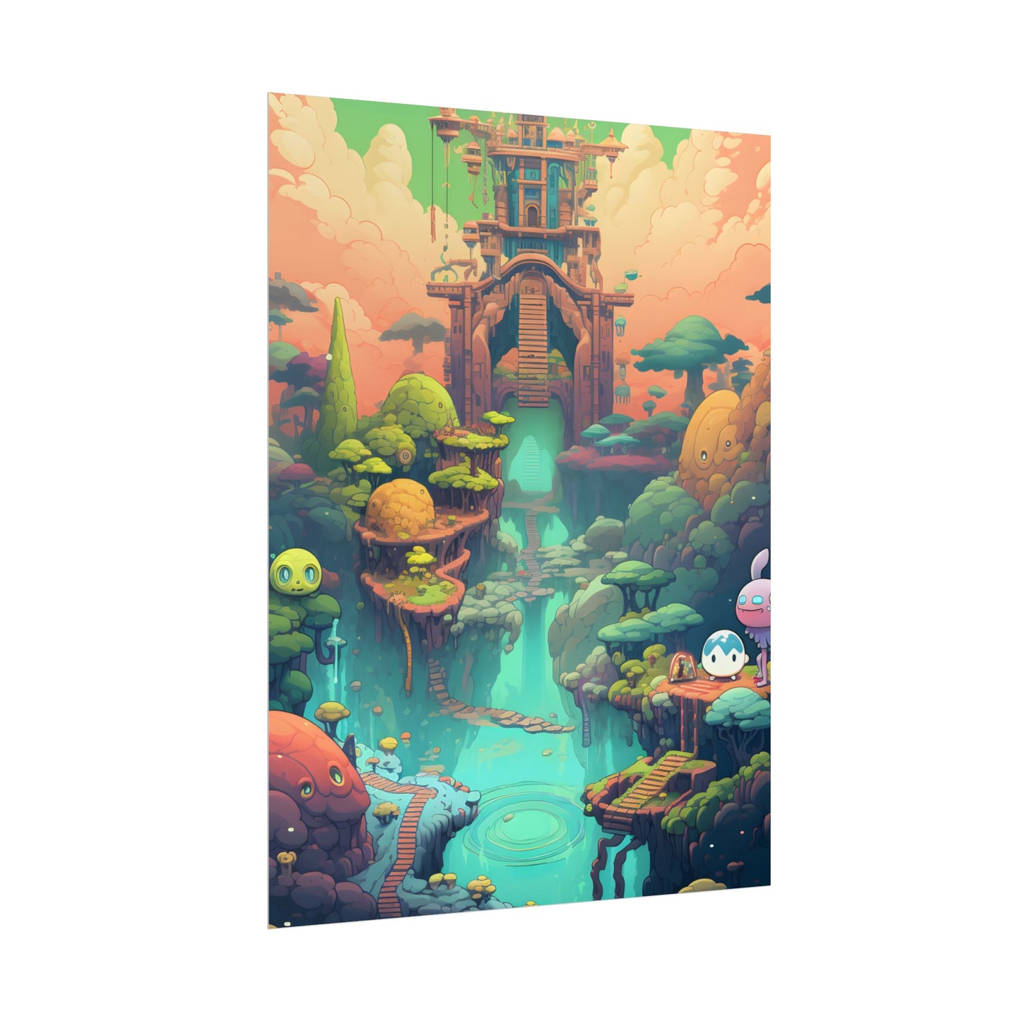 Gamified Pixel Pets: Colorful Cyber Companions - Poster