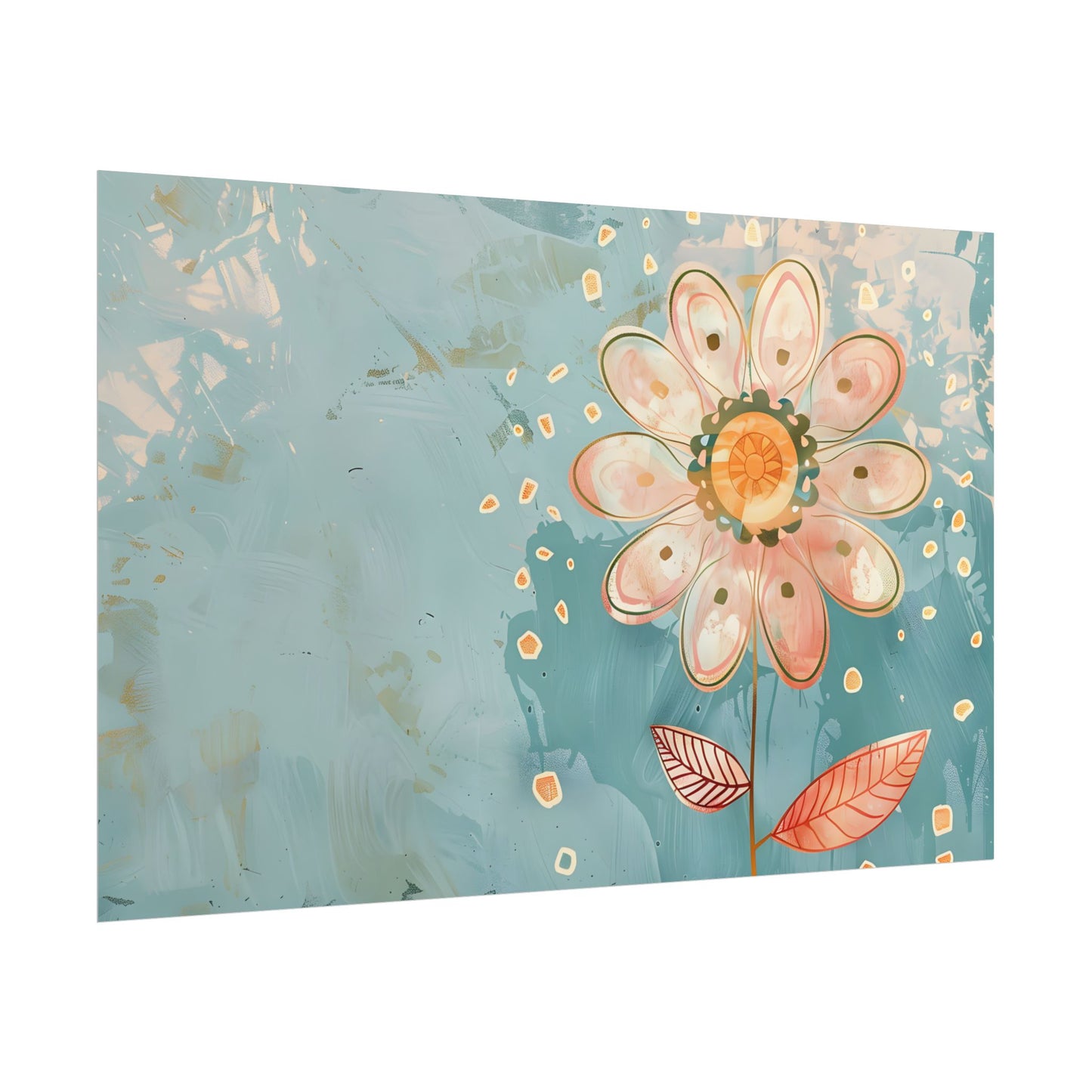 Whimsical Growth Mindset Flower: Blooming Art - Poster