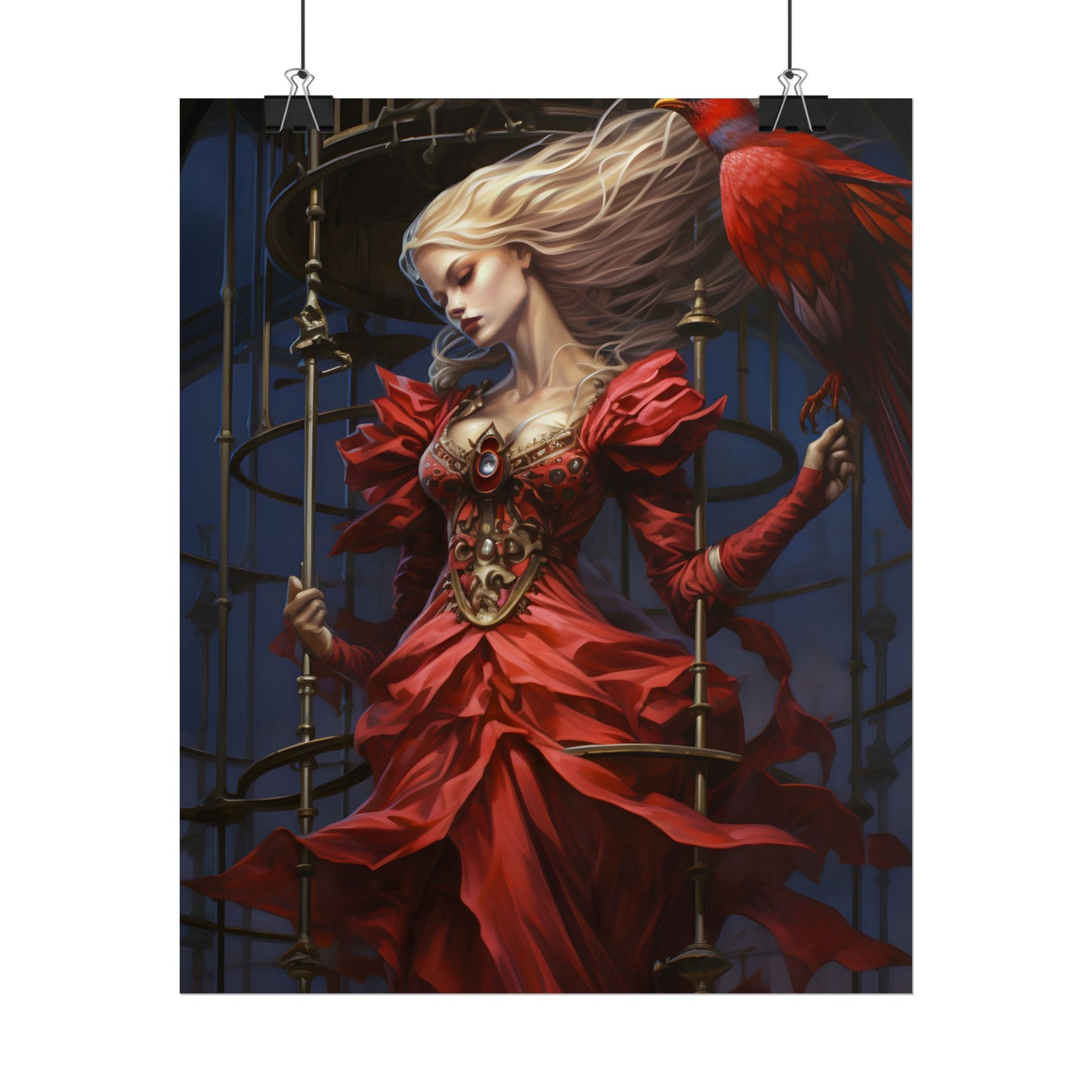 Guardian of Silence: Digital Art - Poster