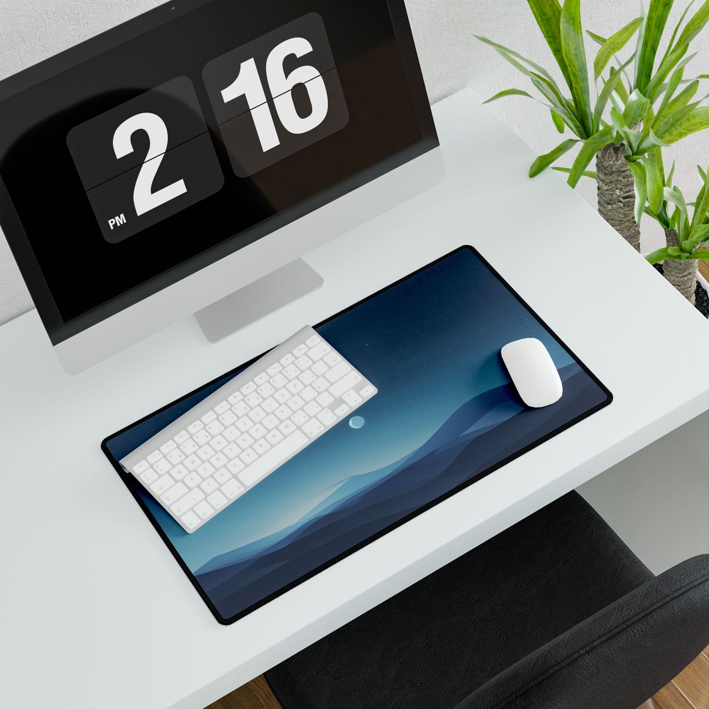 Minimalist Night Sky: Stars and Constellations Art - Desk Mat