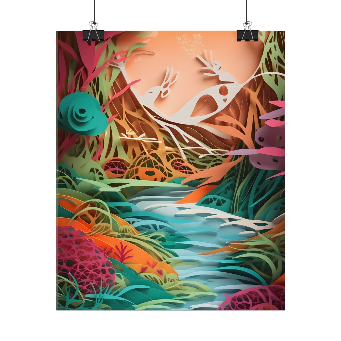 American Realism: Rolling Hills and Winding Rivers - Poster