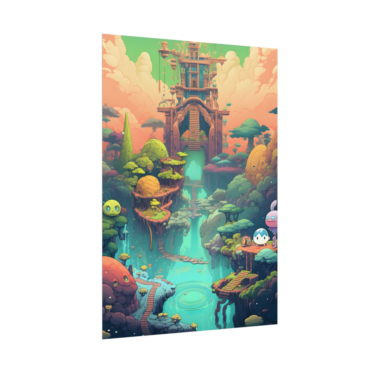 Gamified Pixel Pets: Colorful Cyber Companions - Poster