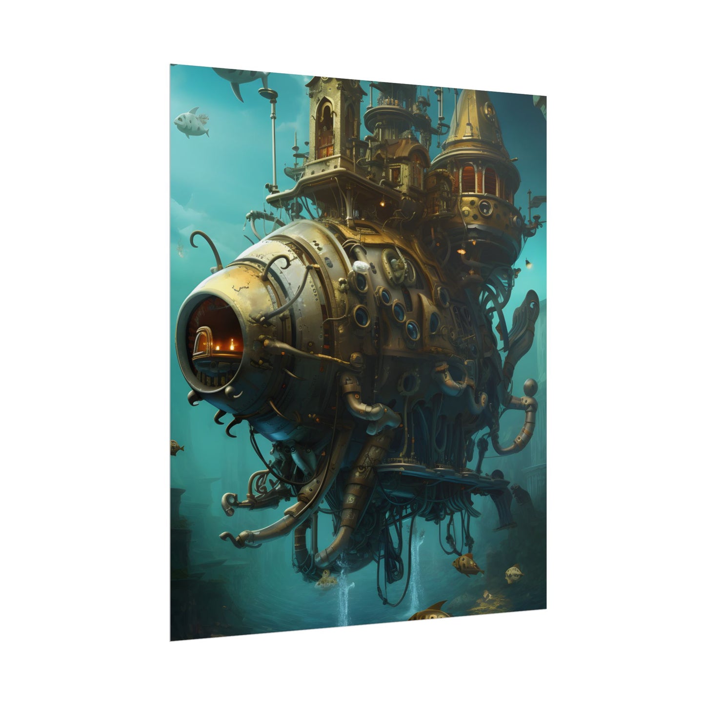 Steampunk Oceanic Adventure: Sailors on the High Seas - Poster