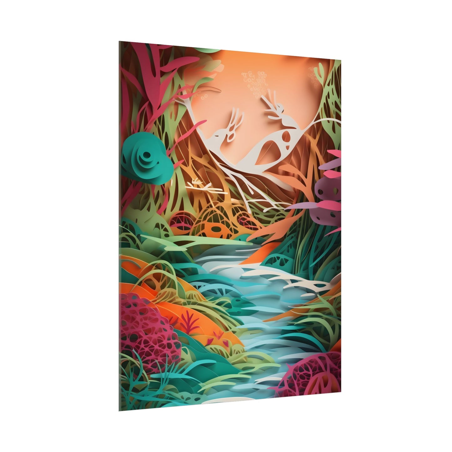 American Realism: Rolling Hills and Winding Rivers - Poster