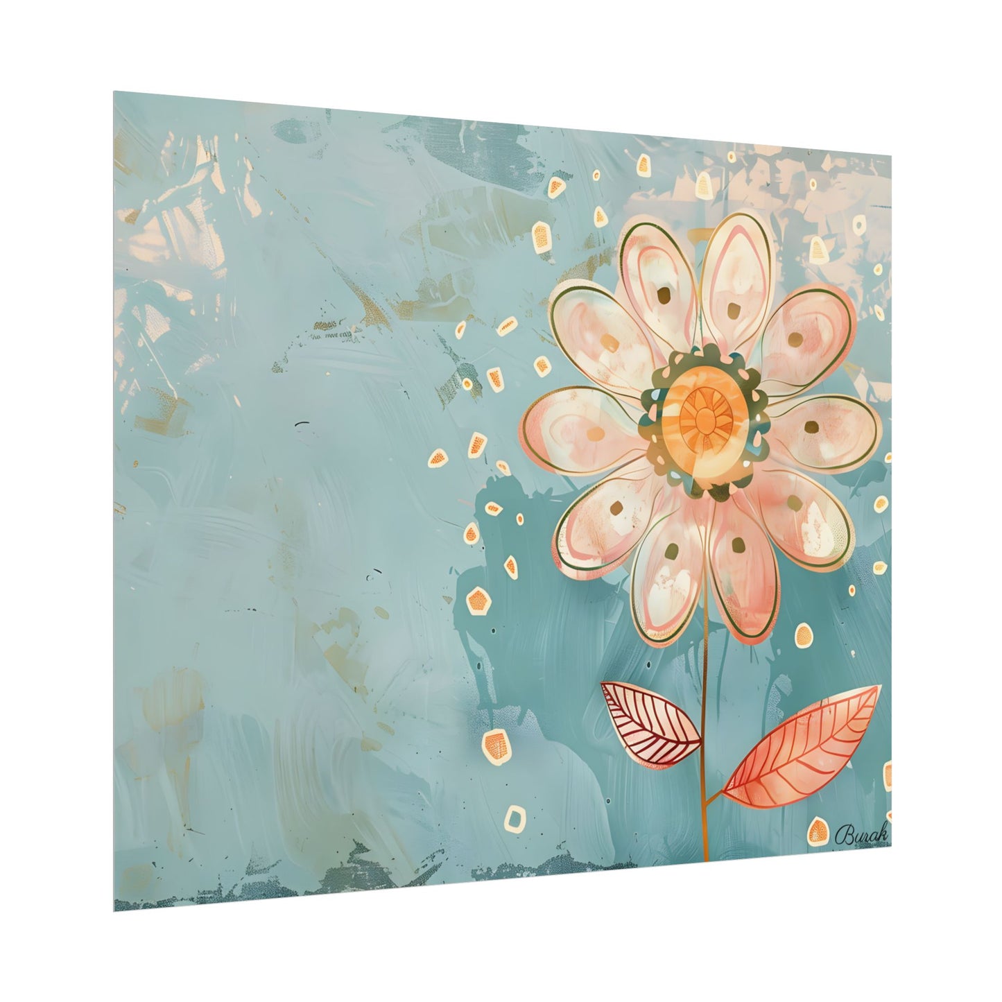 Whimsical Growth Mindset Flower: Blooming Art - Poster