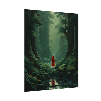 Casual Outdoors: Person in Nature Artwork - Poster