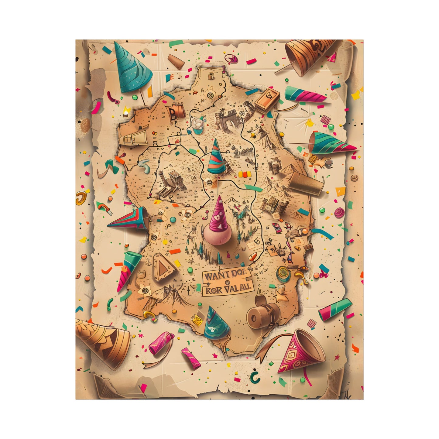 Whimsical Flynn Rider Illustration: Disney-Inspired Artwork - Poster