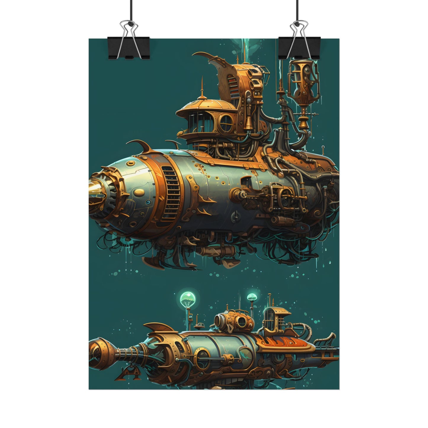 Steampunk Undersea Adventure: Captain Nemos' Submarine Odyssey - Poster