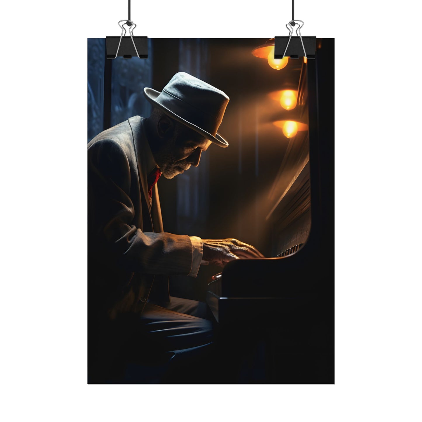Intricate Piano Moment: Reflections of a Musician - Poster