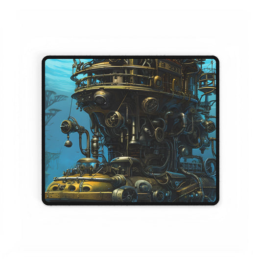 Steampunk Oceanic Expedition: A Crew Embarks - Desk Mat