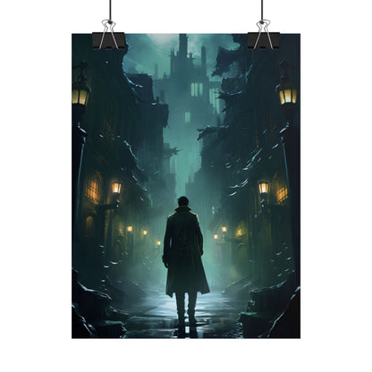 Urban Noir Detective: Mystery Solving Artwork - Poster