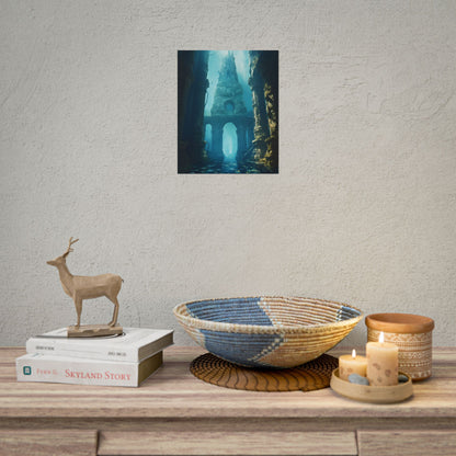 Lost Underwater Civilization: Ancient City Artwork - Poster