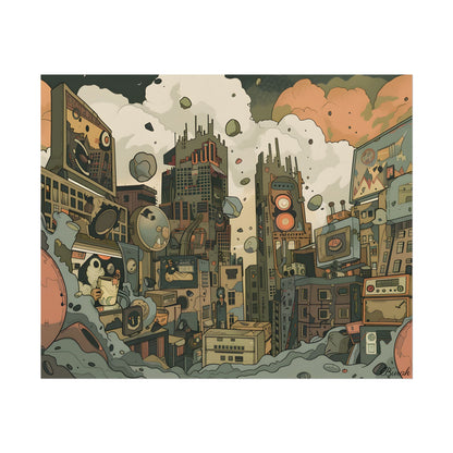 Comic Book Style Iconic Mask: Bold Lines and Dramatic Details - Poster