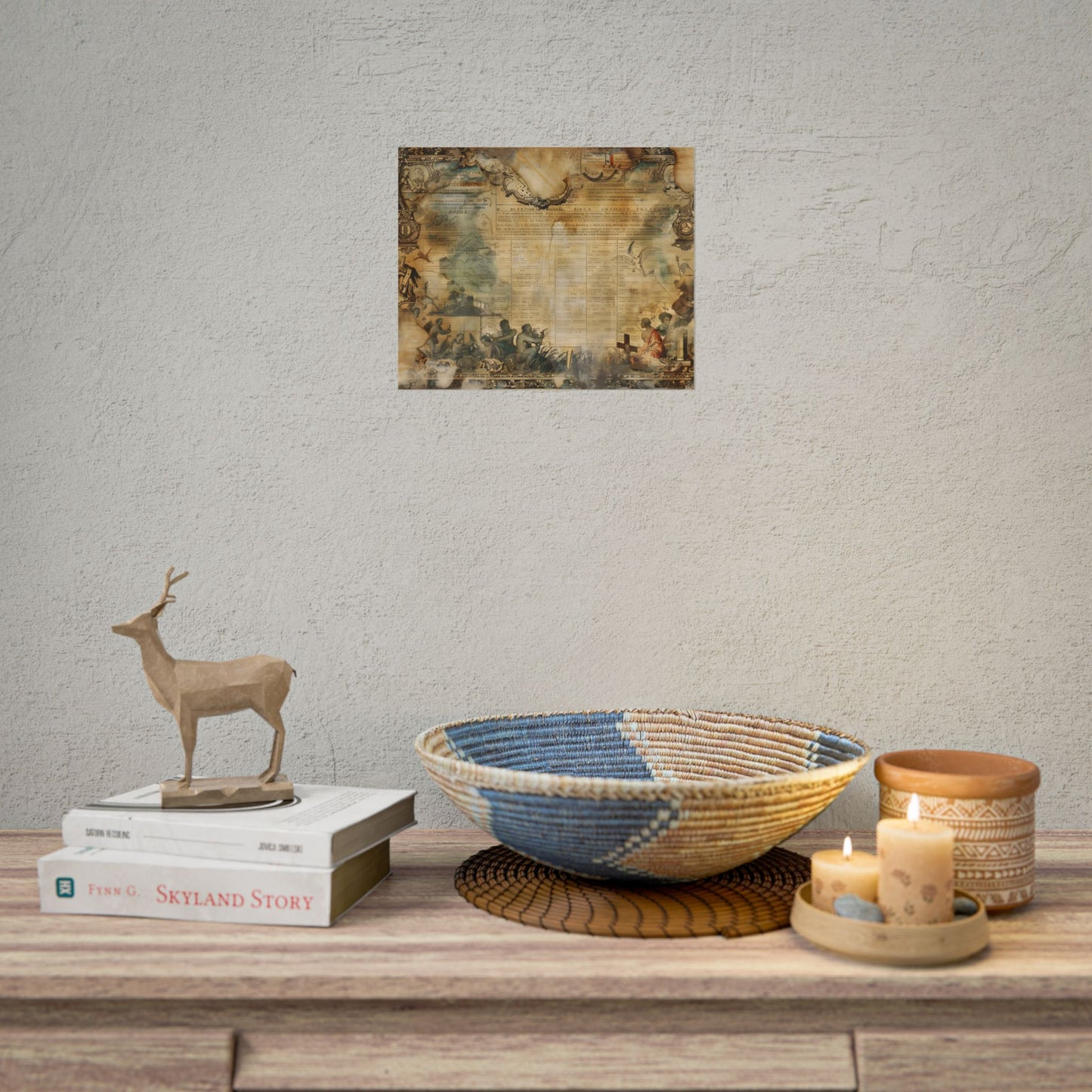 Vintage Biblical Scene: Medieval Art Poster - Poster