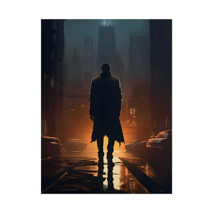 Urban Fantasy Detective: Serious Investigator Artwork - Poster