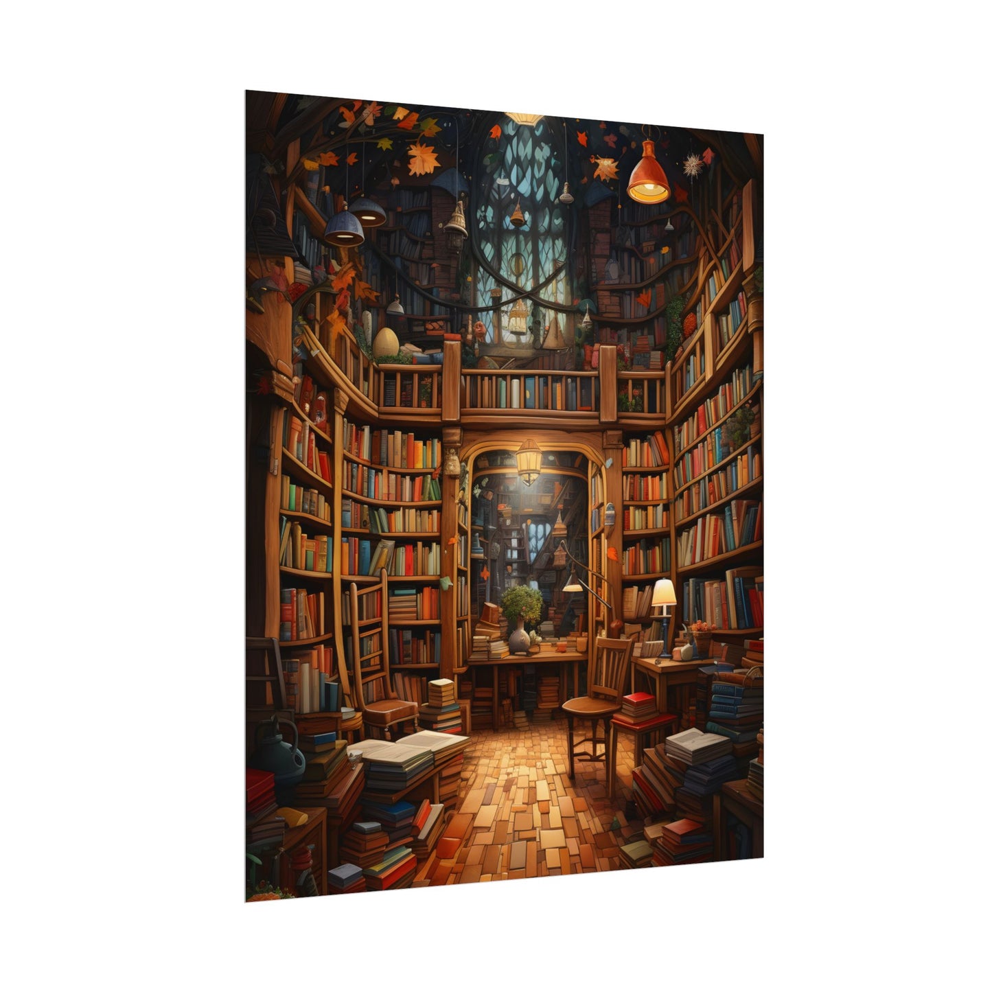 Charming Magical Bookshop: Cozy Book Lover's Paradise - Poster