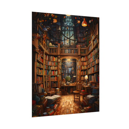 Charming Magical Bookshop: Cozy Book Lover's Paradise - Poster