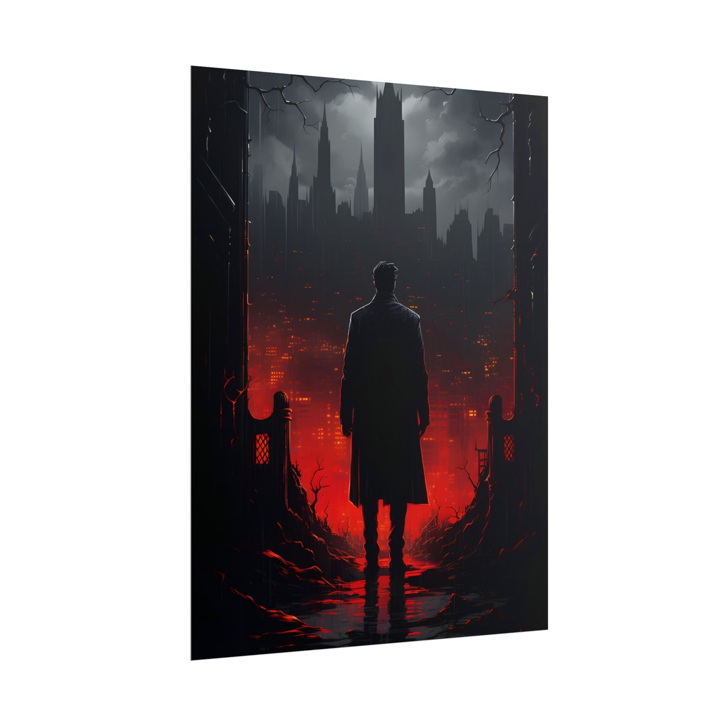 Urban Fantasy Detective: City Streets Mystery Artwork - Poster