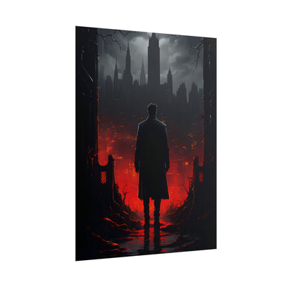 Urban Fantasy Detective: City Streets Mystery Artwork - Poster