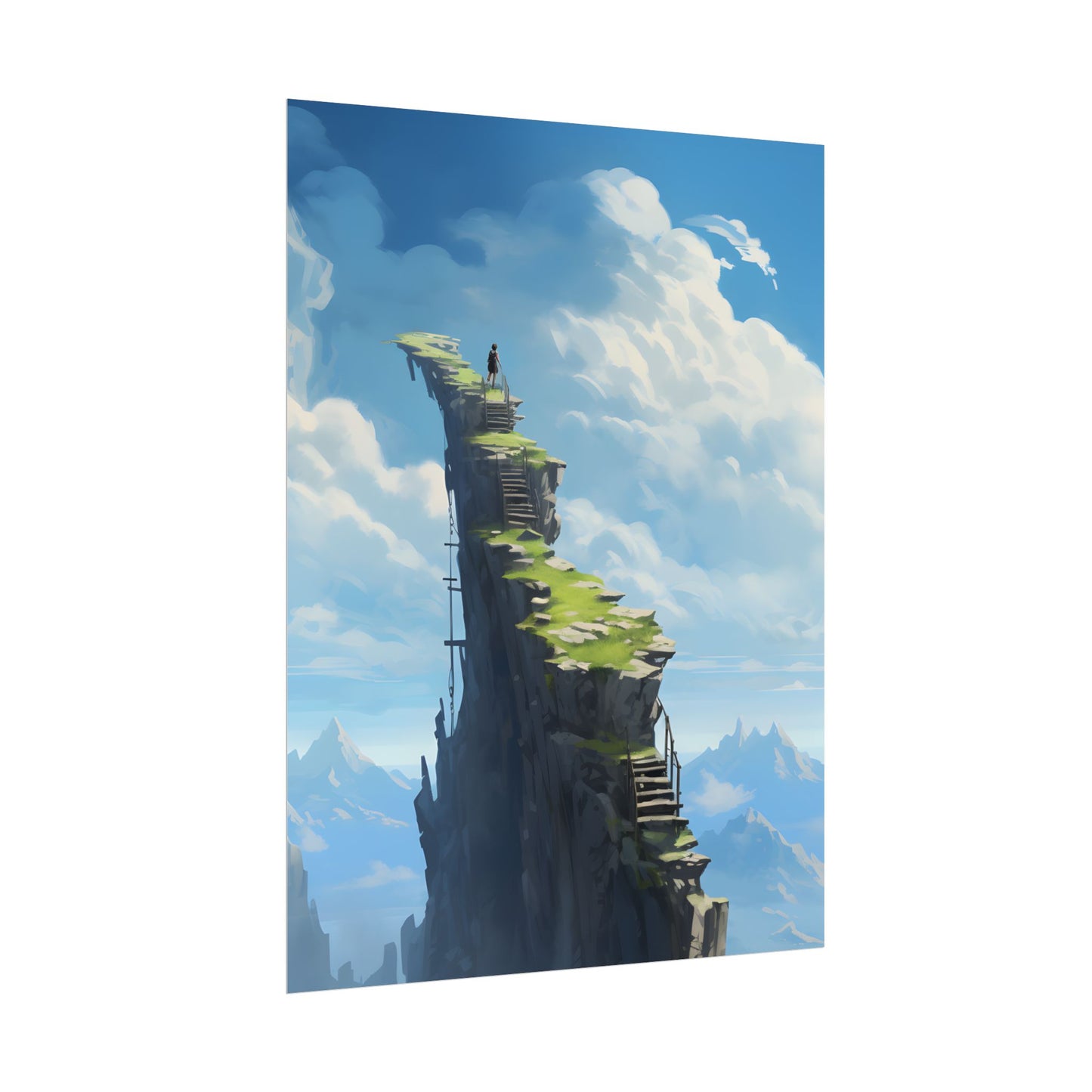 Beautiful Outdoor Moment: A Serene Person in Nature - Poster