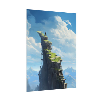 Beautiful Outdoor Moment: A Serene Person in Nature - Poster