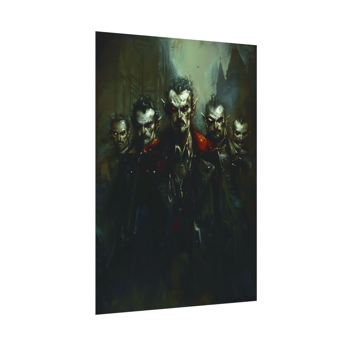 Gothic Vampires: Dark Fantasy Artwork - Poster