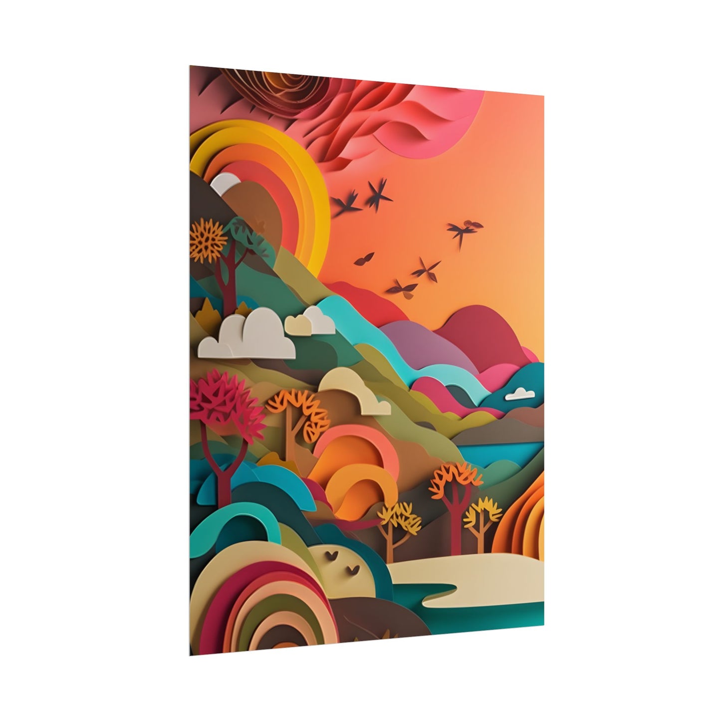 European Quilled Artwork: A Masterpiece of Paper Intricacy - Poster