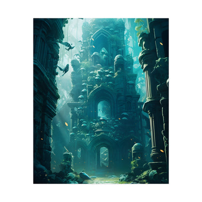 Lost Underwater Civilization: Ancient Artifacts in Mysterious Depths - Poster