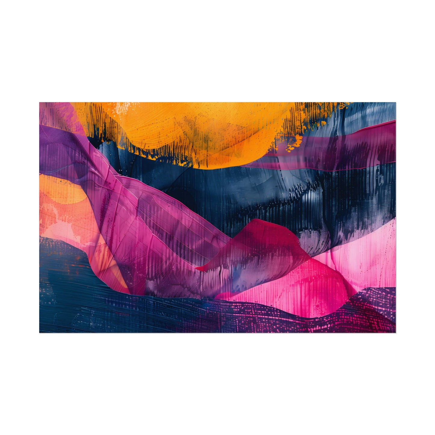 Vibrant Abstract Art: Organic Patterns in Modern Colors - Poster