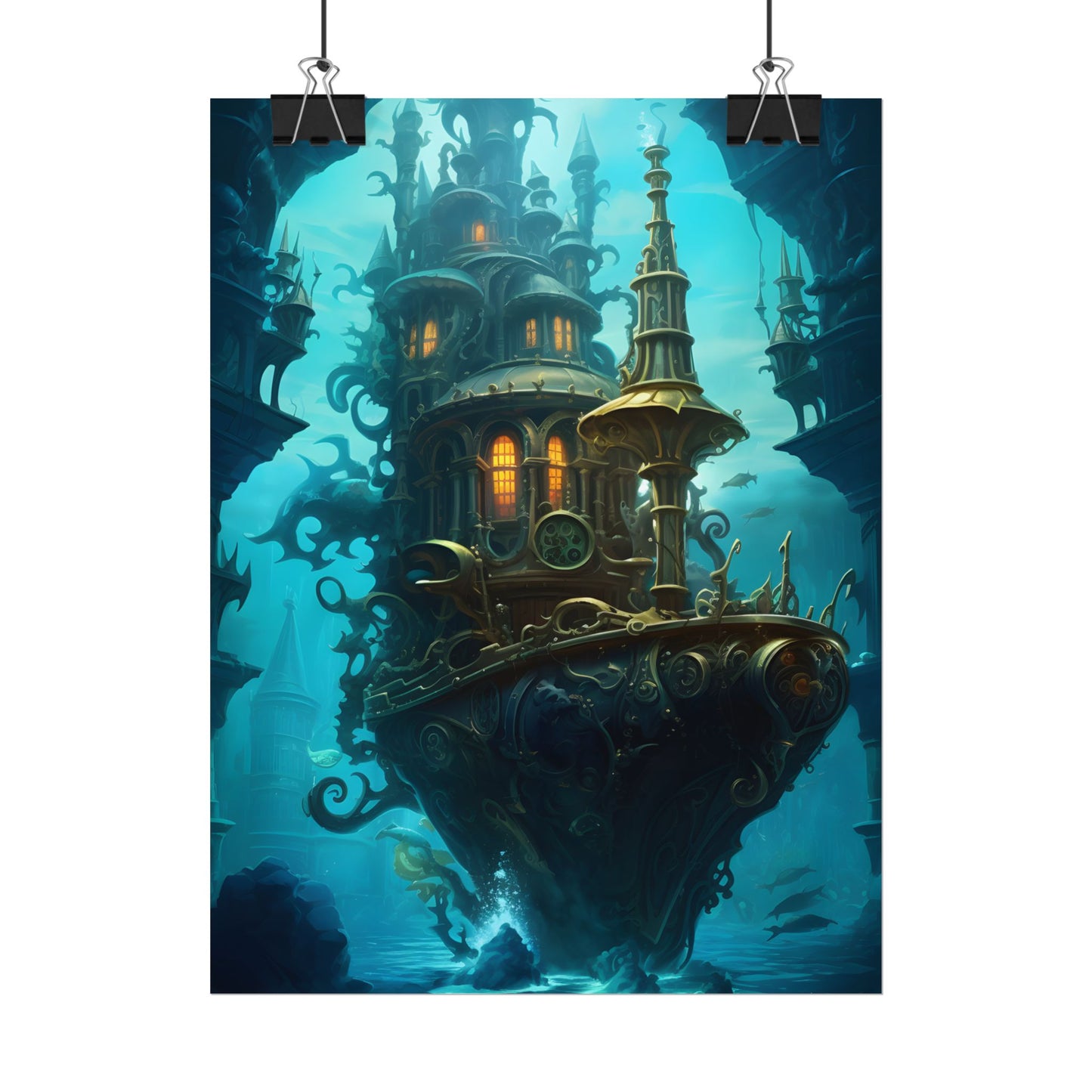 Steampunk Dive: Explore Captain Nemos Nautilu - Poster