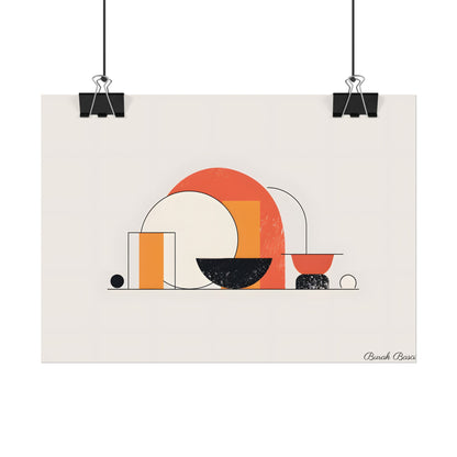 Minimalist Digital Product Design: Bold Block Artwork - Poster