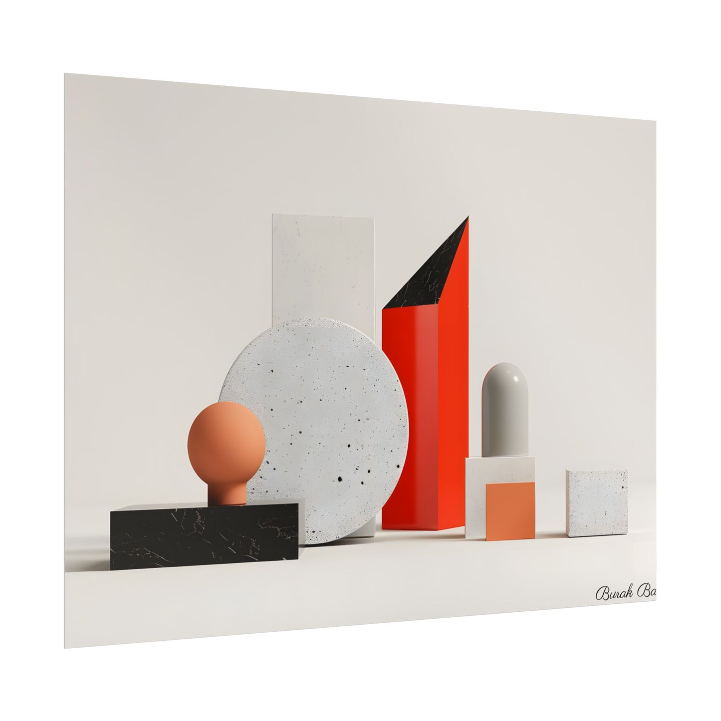Minimalist Geometric Design: Modern Accessory Artwork - Poster