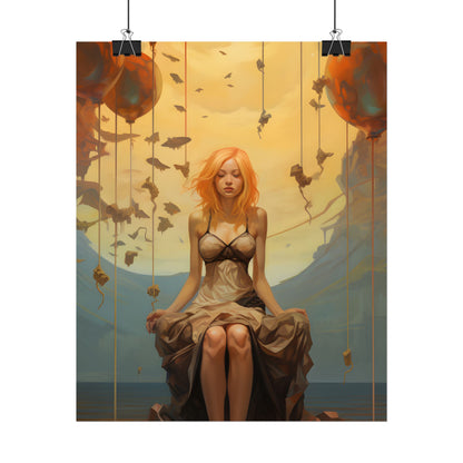 Leg Study in Natural Light: Dark Art Photography - Poster