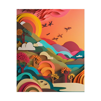 European Quilled Artwork: A Masterpiece of Paper Intricacy - Poster