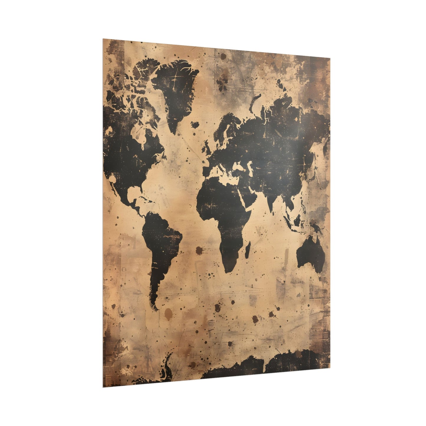 Timeless World Map: Elegant Artwork - Poster