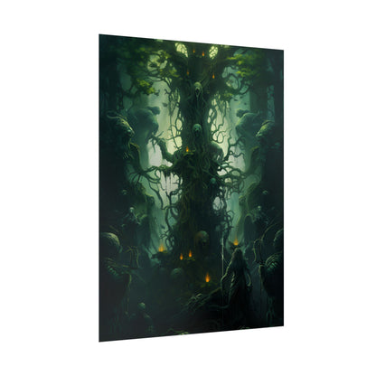 Mystical Forest Guardians: Ancient Tree Spirits Unite - Poster