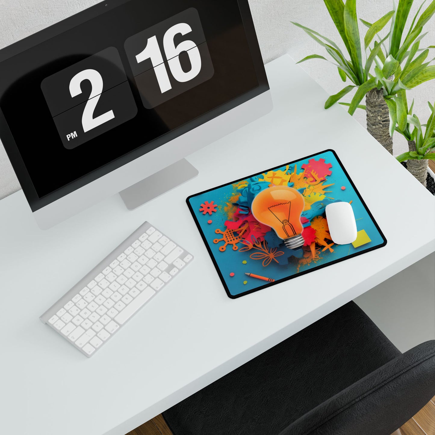 Vibrant Growth Mindset: Inspiring Artwork for Motivation - Desk Mat