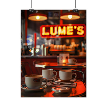 Retro Kitchen Diner: Vintage Artwork from Lukes - Poster