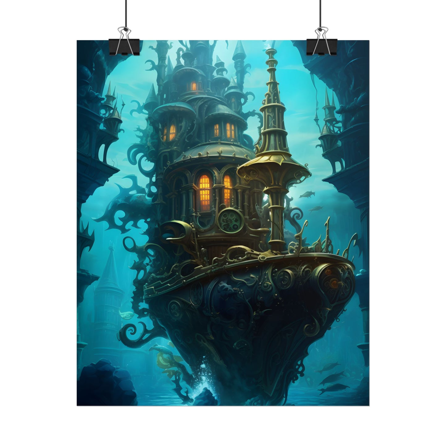 Steampunk Dive: Explore Captain Nemos Nautilu - Poster