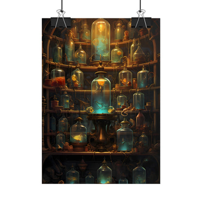 Lab Curiosities: Mysterious Research Space Artwork - Poster