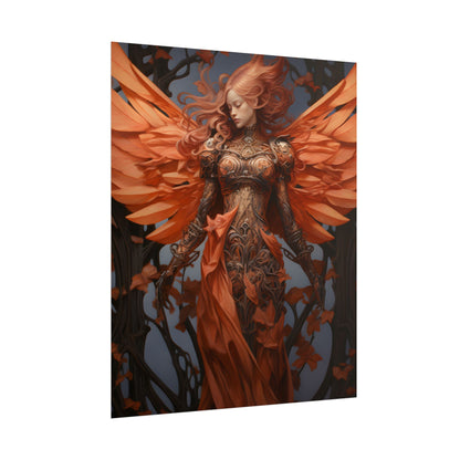 Songbird Guardian: Vibrant Nature Digital Artwork - Poster