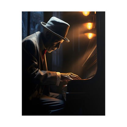 Intricate Piano Moment: Reflections of a Musician - Poster